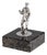 Antique 20th Century English Silver Fisherman Statue on Granite Base, 1902 For Sale