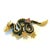 Bochic Dragon Vintage Sapphire & Tasvorite Brooch Set In 18K Gold & Silver For Sale - Image 13 of 18