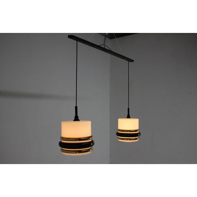 Pendant Glass Light, Former Czechoslovakia, 1970s For Sale - Image 12 of 14