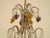 Metal Italian Beaded Glass Chandelier For Sale - Image 7 of 9