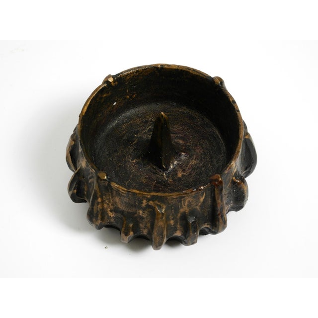 Mid-Century Modern Large Mid-Century Brutalist Modern Bronze Candleholder, 1960s For Sale - Image 3 of 15