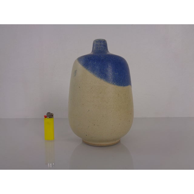 Minimalist studio ceramic vase by Paul Eydner for Keramik Waldenburg from the 1960s. This piece has an attribution mark, I...