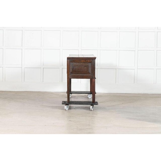 Antique English Oak Vernacular Dresser Base, 1770 For Sale - Image 9 of 15