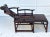 Antique Ming Rosewood Asian Lounge Chair With Ottoman For Sale - Image 4 of 13