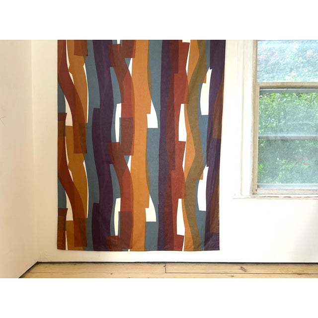 1960s 1960s Knoll Textile Fabric Wall Art Rare Mid Century Modern Vintage For Sale - Image 5 of 6