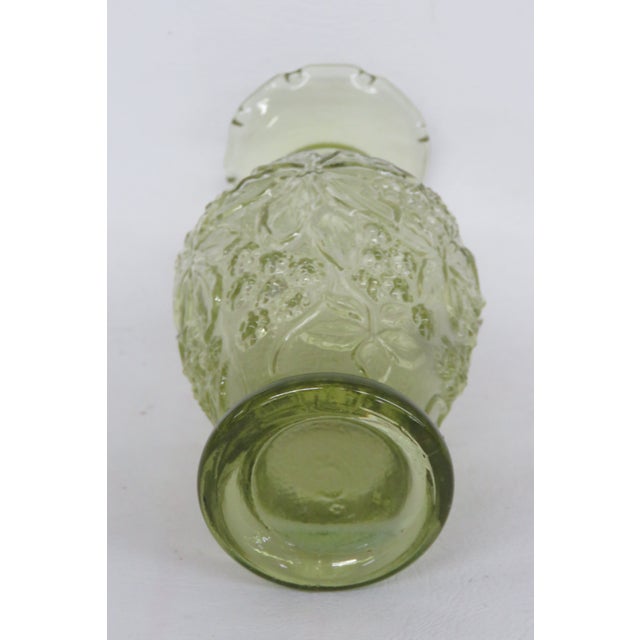 Imperial Glass Loganberry Embossed Ruffle Rim Small Vase 4640b For Sale - Image 4 of 11