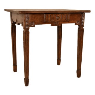 19th Century French Oak Side Table For Sale