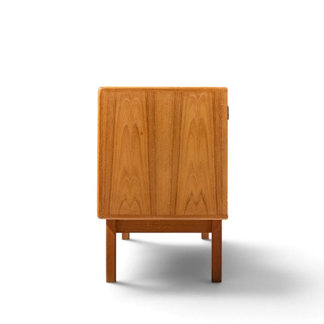 H.P. Hansen Hp Hansen Mid Century Danish Teak Sliding Door Credenza For Sale - Image 4 of 11