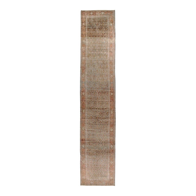 Galerie Shabab Collection Early 20th Century Persian Senneh Malayer Long Runner For Sale