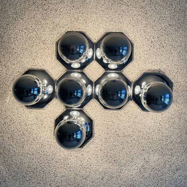Metal 1970s Motoko Ishii for Staff Leuchten Wall Lamps / Sculpture For Sale - Image 7 of 11