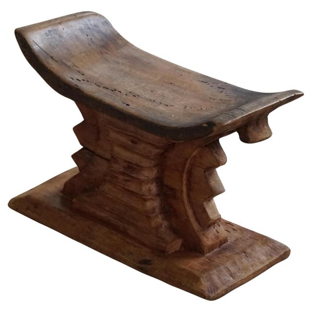 West African Hand Carved Hardwood Ashanti Stool, 1960s For Sale - Image 14 of 14