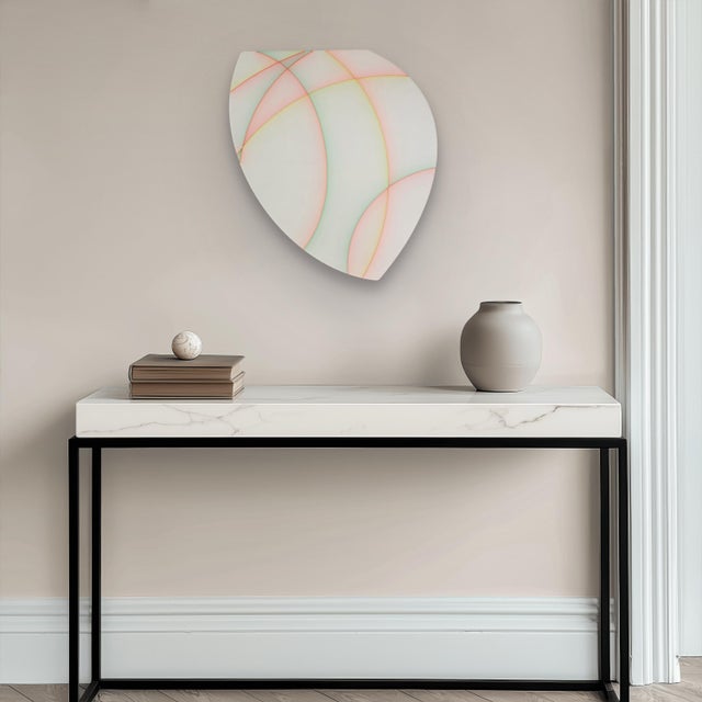 Abstract Contemporary Abstract Cast Acrylic and Spray Paint "Shield I" by Tom Henderson For Sale - Image 3 of 8
