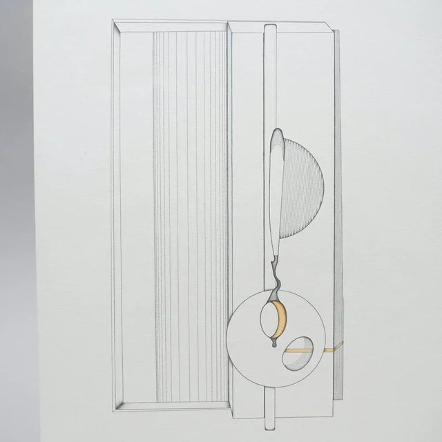 Pencil on solid paper, around 1979, # 026 This piece has an attribution mark, I am sure that it is completely authentic...