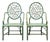 McGuire “Cracked Ice” Rattan Armchairs – Rawhide-Lashed, Custom Finish, Pair For Sale