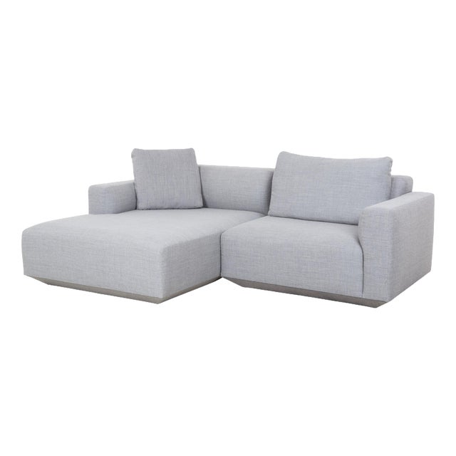 Develius Corner Sofa in Light Grey Fabric from &Tradition For Sale