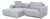 Develius Corner Sofa in Light Grey Fabric from &Tradition For Sale