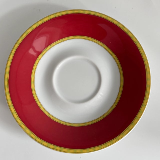 1980s Idillio Bokhara Coffee Cup with Saucer and Breakfast Plate by Paul Wunderlich for Rosenthal 1980s, Set of 3 For Sale - Image 5 of 9