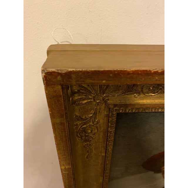 19th Century 19th Century "Enjoying Winter" by Charles v. Brown Oil on Canvas For Sale - Image 5 of 8