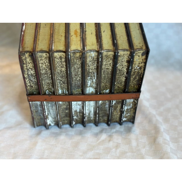 Victorian Biscuit Tin in the Shape of Stacked Books For Sale - Image 11 of 12
