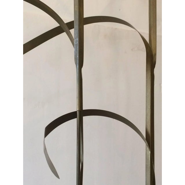 Superlative Very Tall Metal Wheat Motif Sculpture For Sale - Image 4 of 7