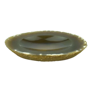 Late 20th Century Polished Carved Natural Quartz Stone Ring Jewelry Dish