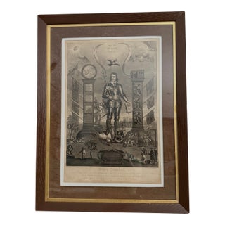 19th Century Oliver Cromwell Engraving, Proof For Sale