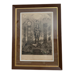 19th Century Oliver Cromwell Engraving, Proof