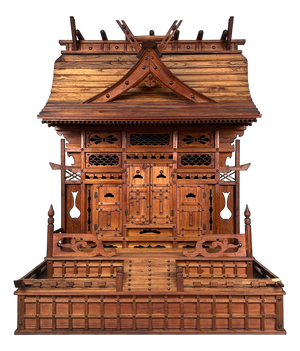 Japanese Wooden Temple, 1930s