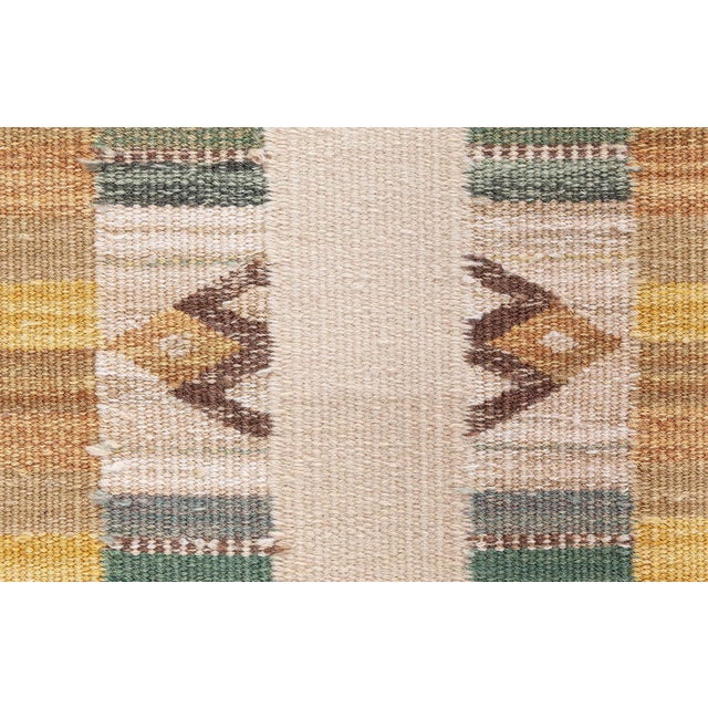 Brown Modern Swedish Wool Runner by Doris Leslie Blau For Sale - Image 8 of 11