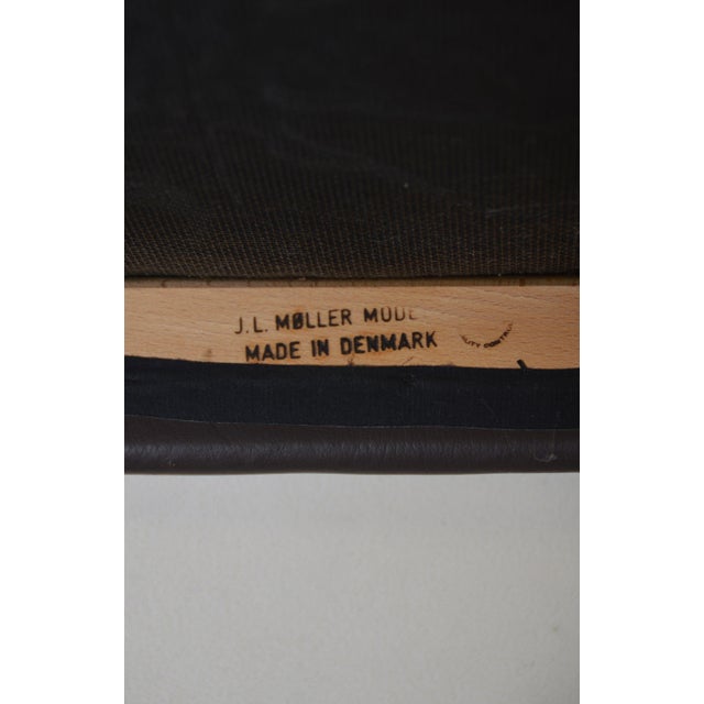Chairs Model 80 by Niels Møller for J.L. Møllers, 1960s, Set of 6 For Sale - Image 12 of 15