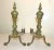Pair Antique Ornate Victorian Solid Bronze Cast Iron Claw Fireplace Andirons Set For Sale - Image 4 of 11