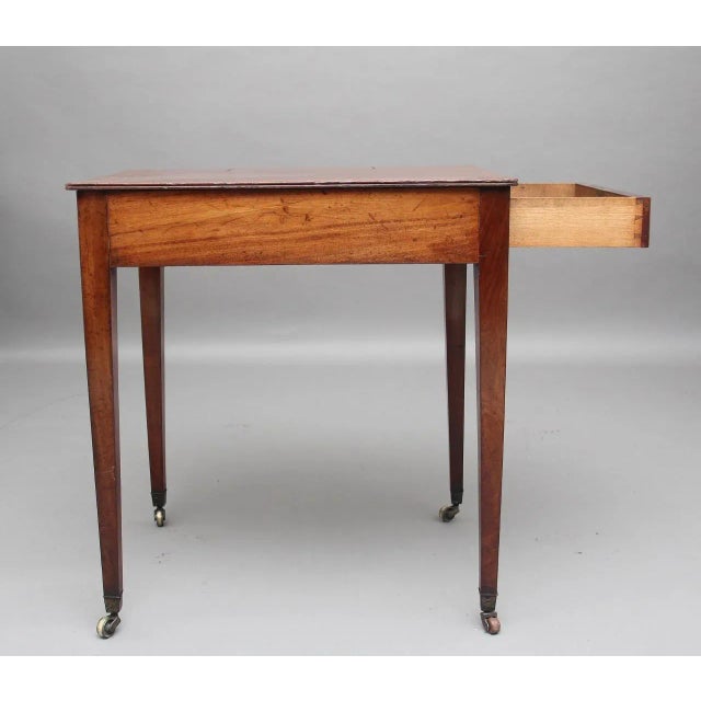 Brown 19th Century Mahogany Writing Table For Sale - Image 8 of 12