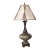 Original Art Deco Bronze & Brass Table Lamp Gold Hand Painted Tone c.1940 For Sale