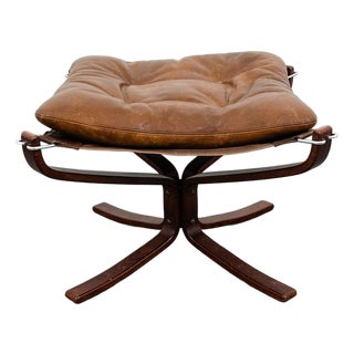 Mid Century Danish Modern Ottoman Foot Stool Sigurd Ressell Falcon Vatne Norway For Sale