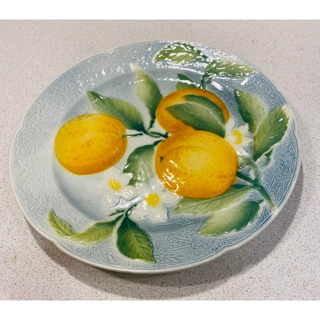 Vintage St. Clement Faience France Decorative Plate For Sale In Boston - Image 6 of 6