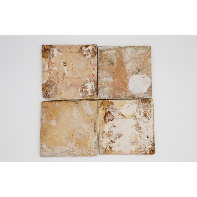 Ceramic 18th Century Set of Four Delft Tiles, Earthenware For Sale - Image 7 of 7