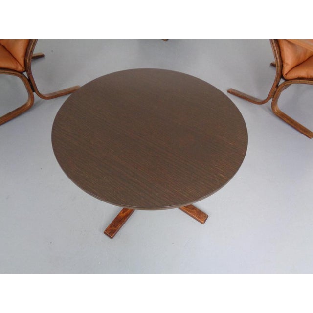 Mid-Century Siesta Table & Leather Chairs by Ingmar Relling for Westnofa, 1960s, Set of 4 For Sale - Image 14 of 18