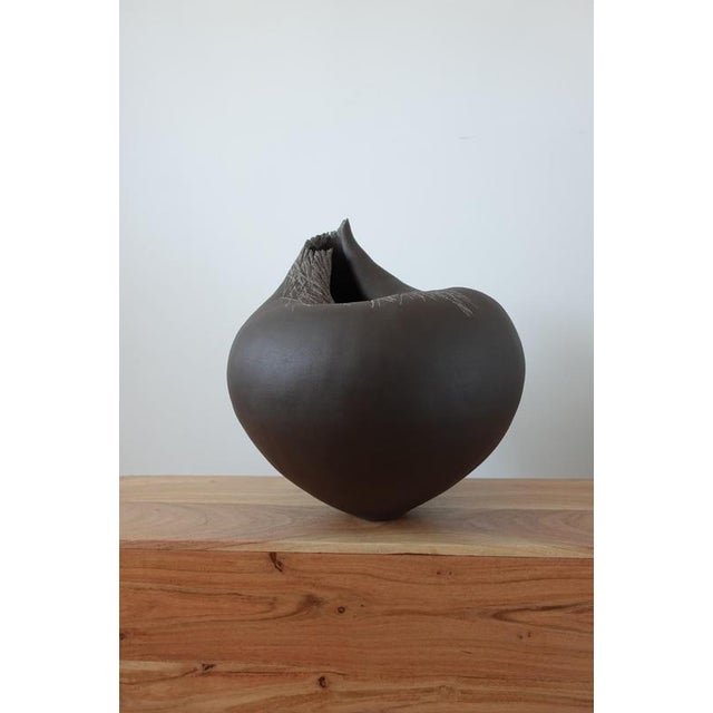 Black Vestiges I Sculptural Ceramic Vase by Audrey Vo Van For Sale - Image 8 of 18