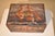 Slate Gray !9th Century Pine Box With Hand-Painted Decoration For Sale - Image 8 of 12