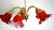 Metal Vintage Brass and Glass 5-Light Chandelier, 1980s For Sale - Image 7 of 14