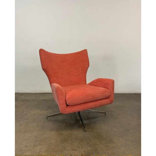 Hemming Swivel Base Chair in Polished Nickel Chairish