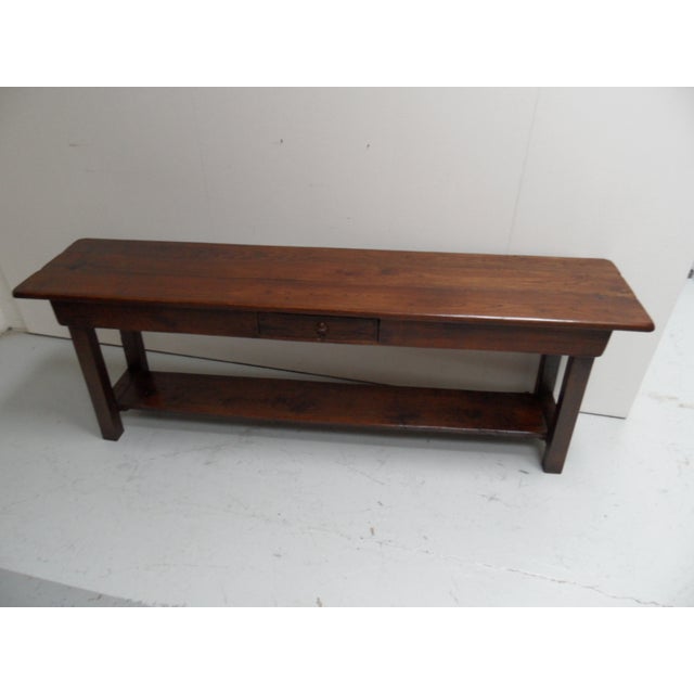 1920s Vintage Oak Side Table, 1920s For Sale - Image 5 of 13