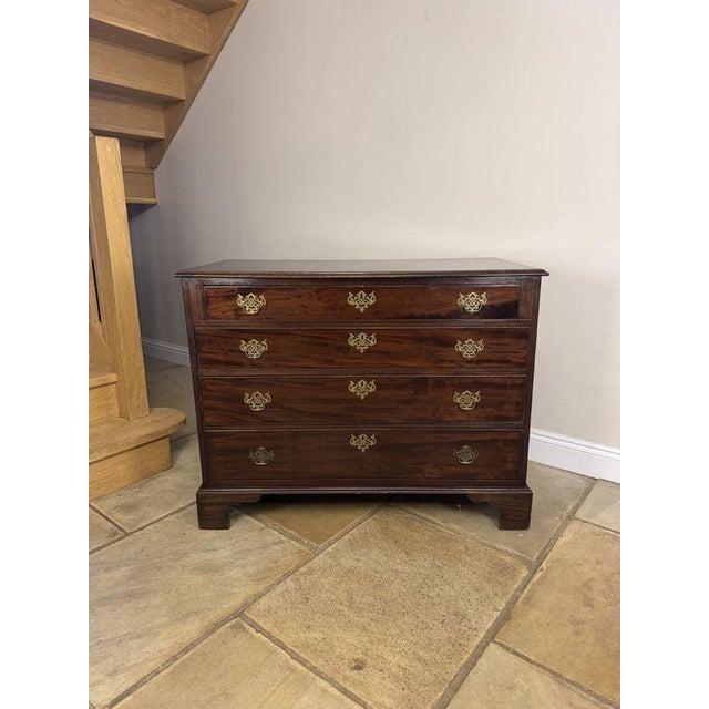 Antique George III Mahogany Gentlemans Chest, 1800s For Sale - Image 9 of 9