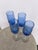 Libbey Glass Co. Vintage Blue Flute Champagne Glasses by Libby - Set of 4 For Sale - Image 4 of 4