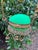Neon Green Antique French Opaline Casket Gilt Nest and Ivy Canopy Stand, Palais-Royal Taste, Uranium Glass For Sale - Image 8 of 15