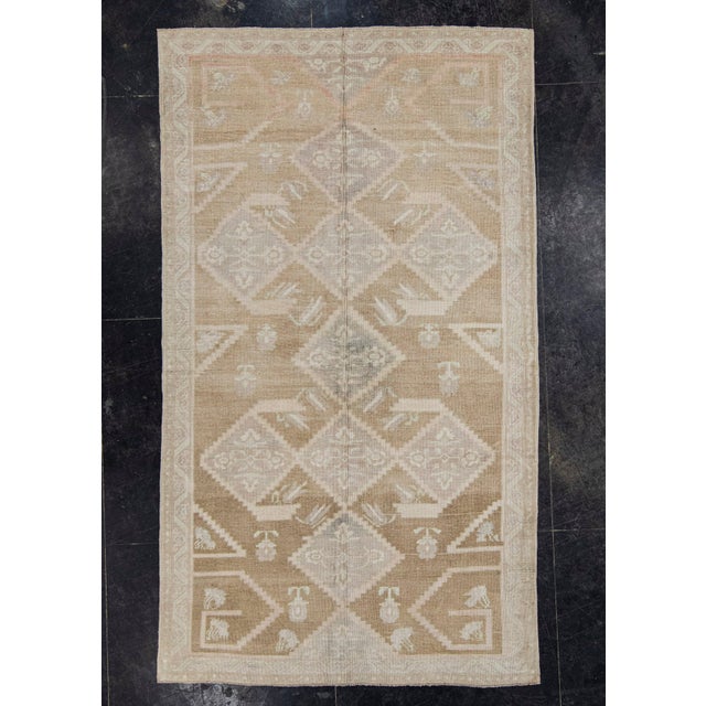 Brown Turkish Vintage Rug 5'1" x 8'10" #21320 For Sale - Image 8 of 8