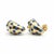 18k Yellow Gold Blue Polka Dot Enamel Teardrop Earrings 0.92 Inch Long, A Pair For Sale - Image 4 of 11