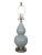 Mid-Century Modern Vintage Restoration Hardware Light Blue Ceramic Gourd Lamp For Sale - Image 3 of 8