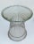 1980s Warren Platner-Style Polished Steel & Glass Round Accent, Side Table For Sale - Image 5 of 13