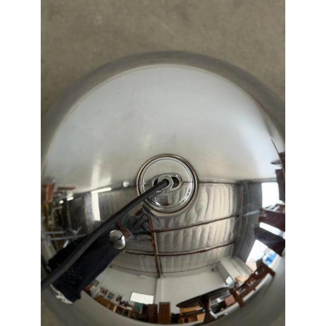 1990s 1990s Chrome Metal Pendant # 1 For Sale - Image 5 of 13
